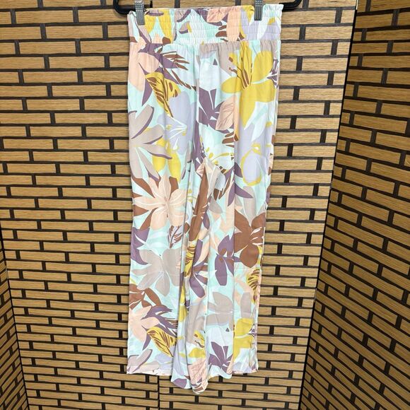Cupshe Liliana Leafy Elastic Waisted Pants Size Small - Picture 2 of 9